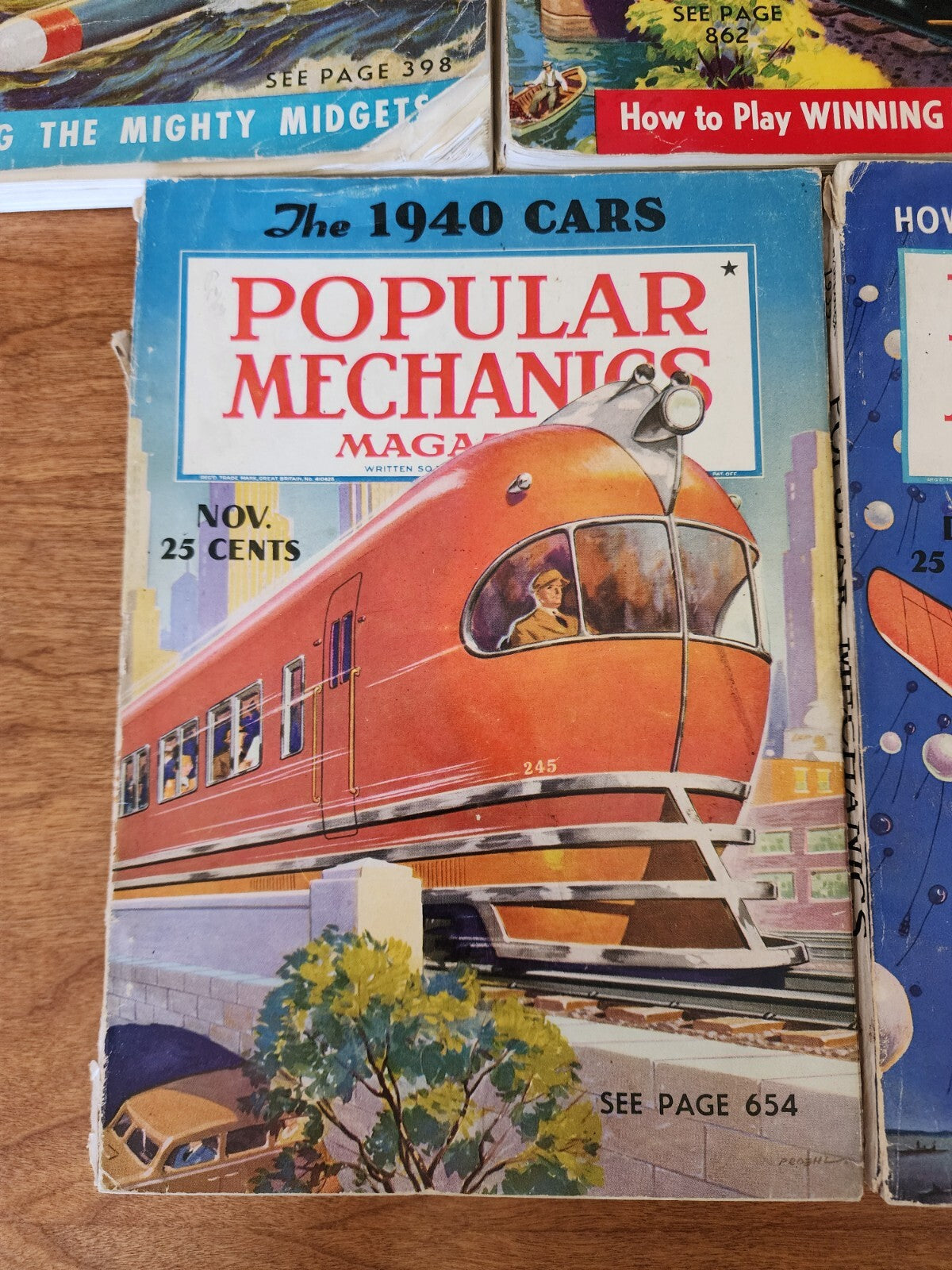 Lot of 5 Popular Mechanics 1939