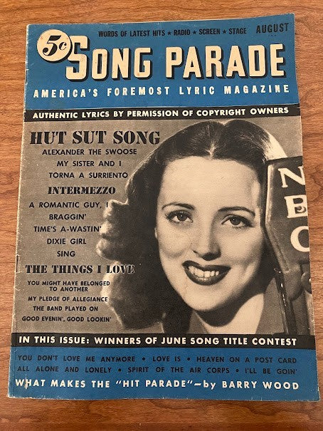 1941 - Song Parade America’s Foremost Lyric Magazine - Music Program