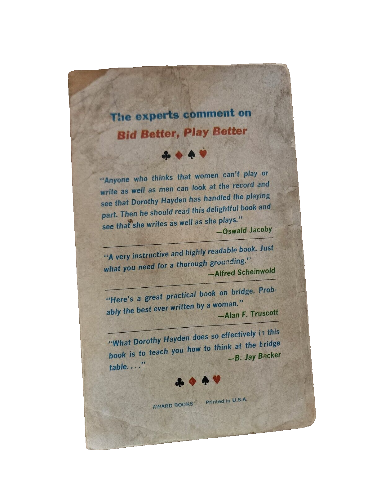 Bid Better Play Better - Dorothy Hayden