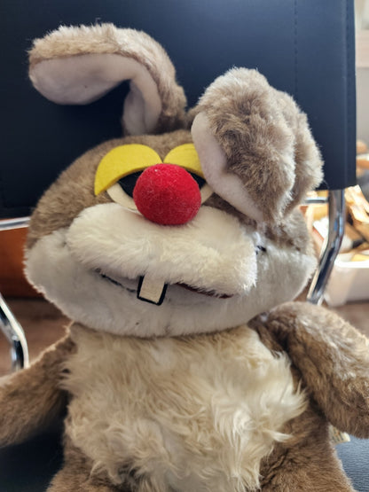 Vintage Brown Bunny Rabbit Plush Toy 1981 Cottontail Spearhead 17"