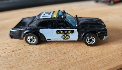 1982 Vtg Hot Wheels Blackwall Sheriff 701 Patrol Car Malaysia