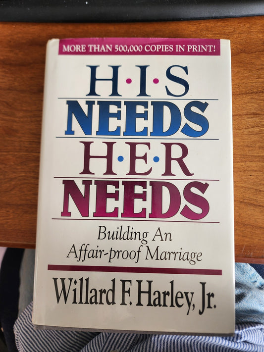 His Needs, Her Needs - Hardcover By Willard F. Harley Jr. - VERY GOOD