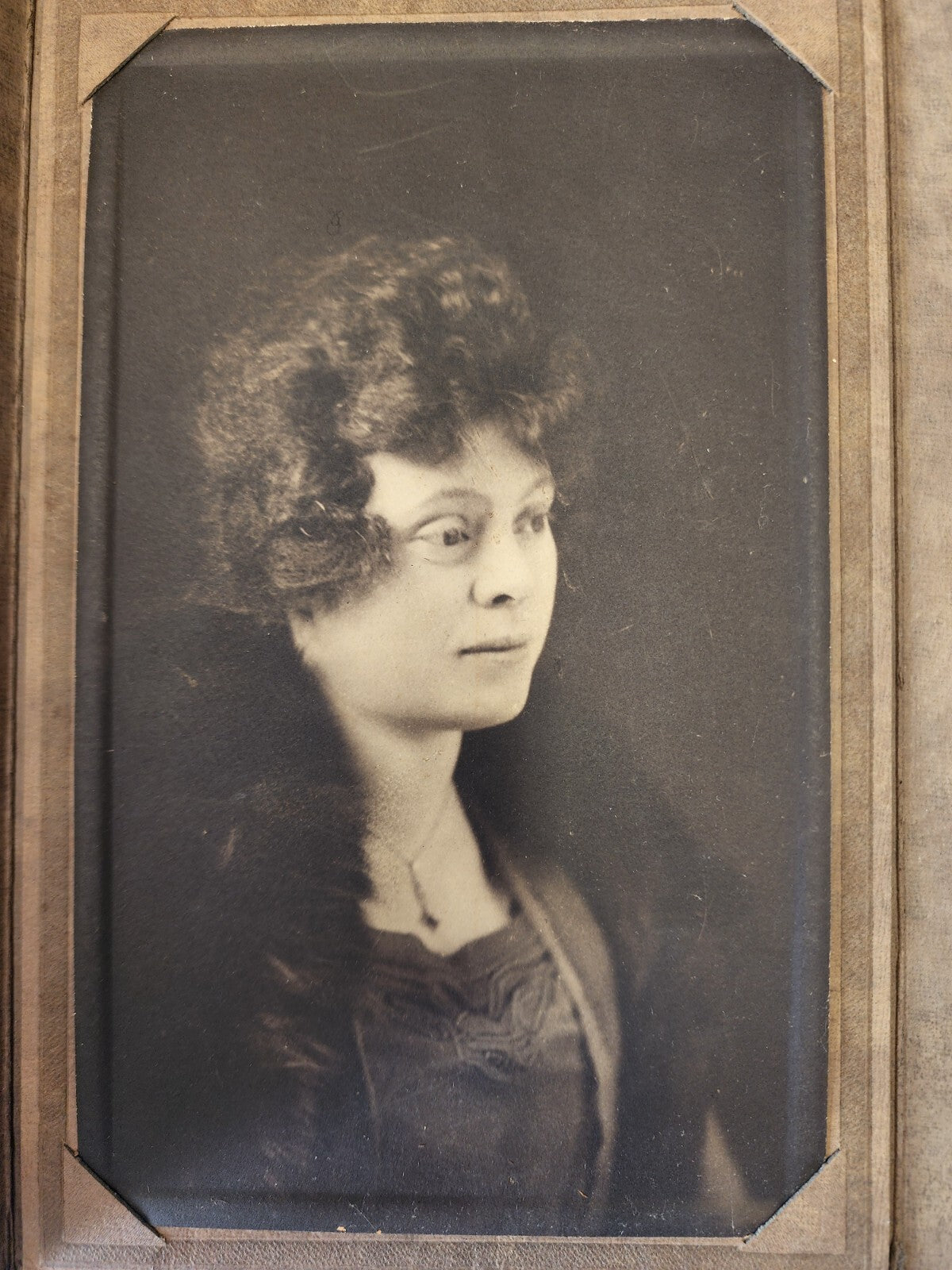 Vintage Cabinet Card Photo Of A Woman In A Fur Coat
