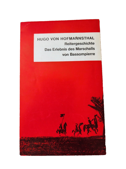 REITERGESCHICHTE UND ANDERE ERZAHLUNGEN By Hugo Von Hofmannsthal