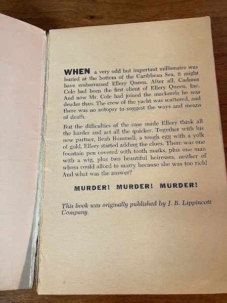 Vtg Paperbacks - Ellery Queen Mysteries - Lot of 3