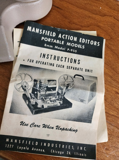 MANSFIELD MODEL 950 PORTABLE ACTION EDITOR Vintage