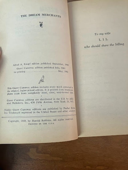 Pocket Books - The Dream Merchants by Harold Robbins