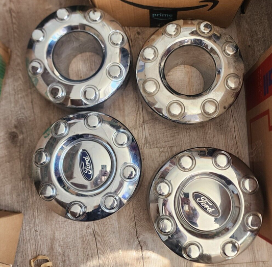 Set of 4 Ford Wheel Center Rim Cap Hub Cover CHROME