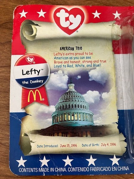 Ty Beanie Baby - Lefty the Donkey