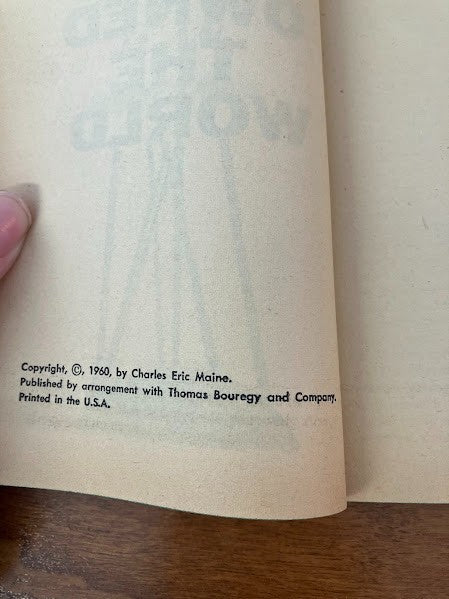 Vtg Paperback - He Owned The World - Charles Eric Maine