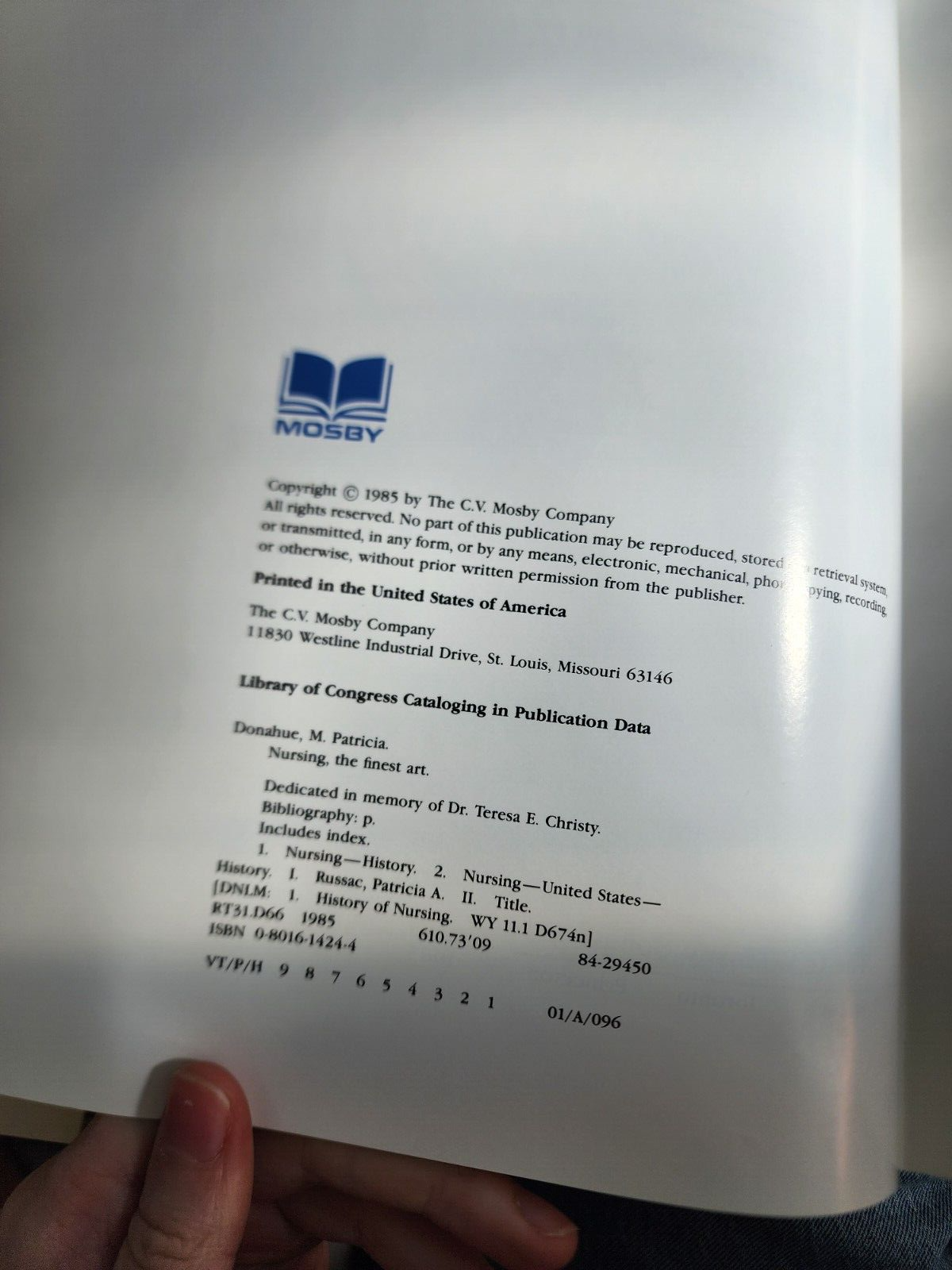 Nursing: The Finest Art - An Illustrated History, Donahue, M.Patricia Donahue