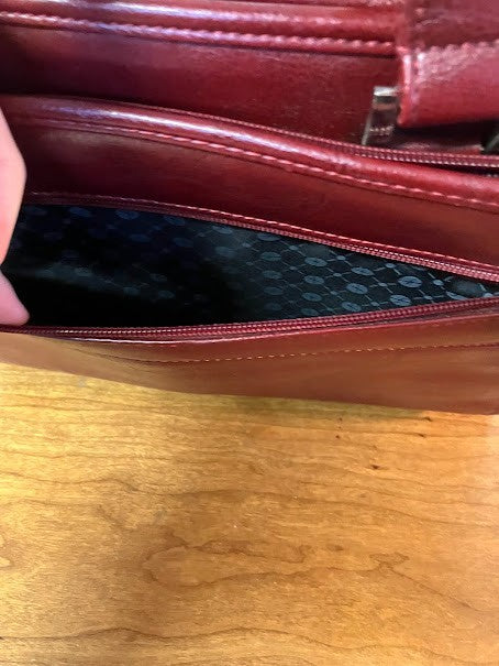 Red Leather - Foray Portfolio Briefcase