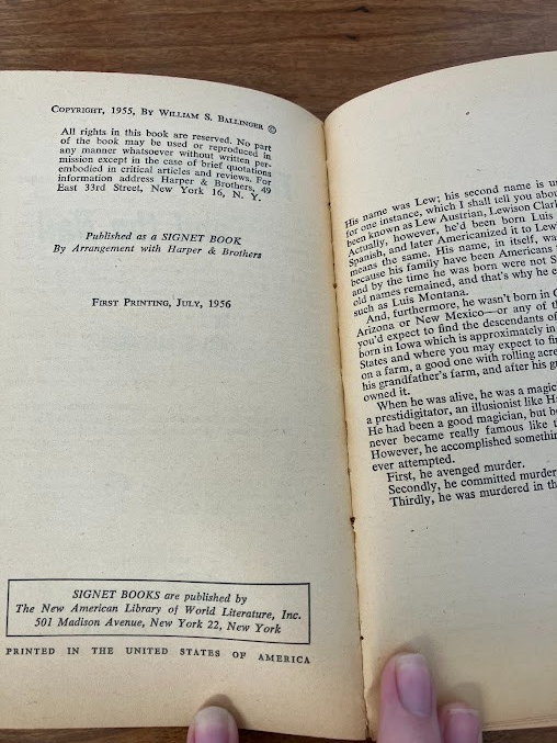 Vtg Paperbacks by Bill S. Ballinger - lot of 2