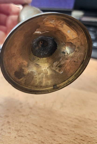 Vintage Brass Bud small Vase 7"in high made in India