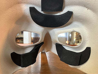ADULT Venetian Golden Accents Beak Mask Long Nose