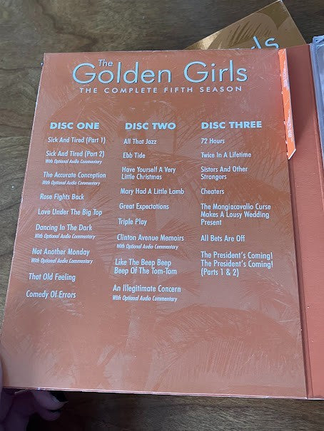 DvDs - The Golden Girls - The Complete first, second, fourth, and fifth Seasons