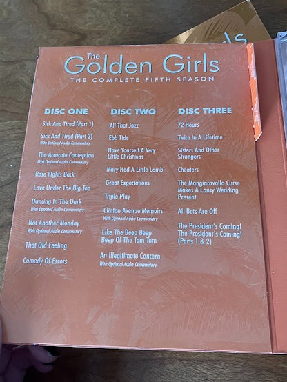 DvDs - The Golden Girls - The Complete first, second, fourth, and fifth Seasons
