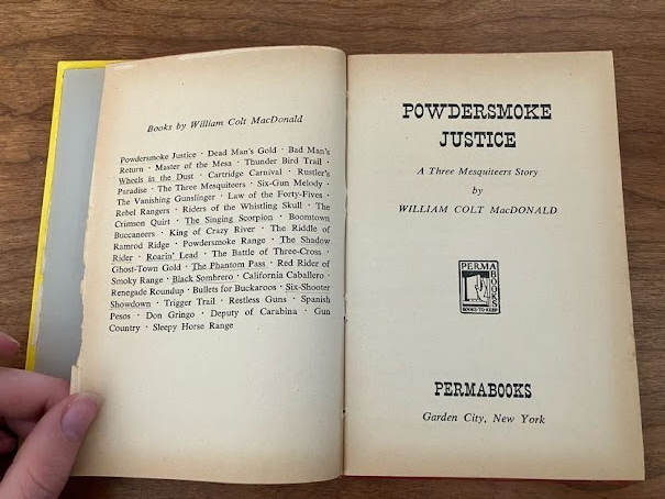Powdersmoke Justice by William Colt MacDonald