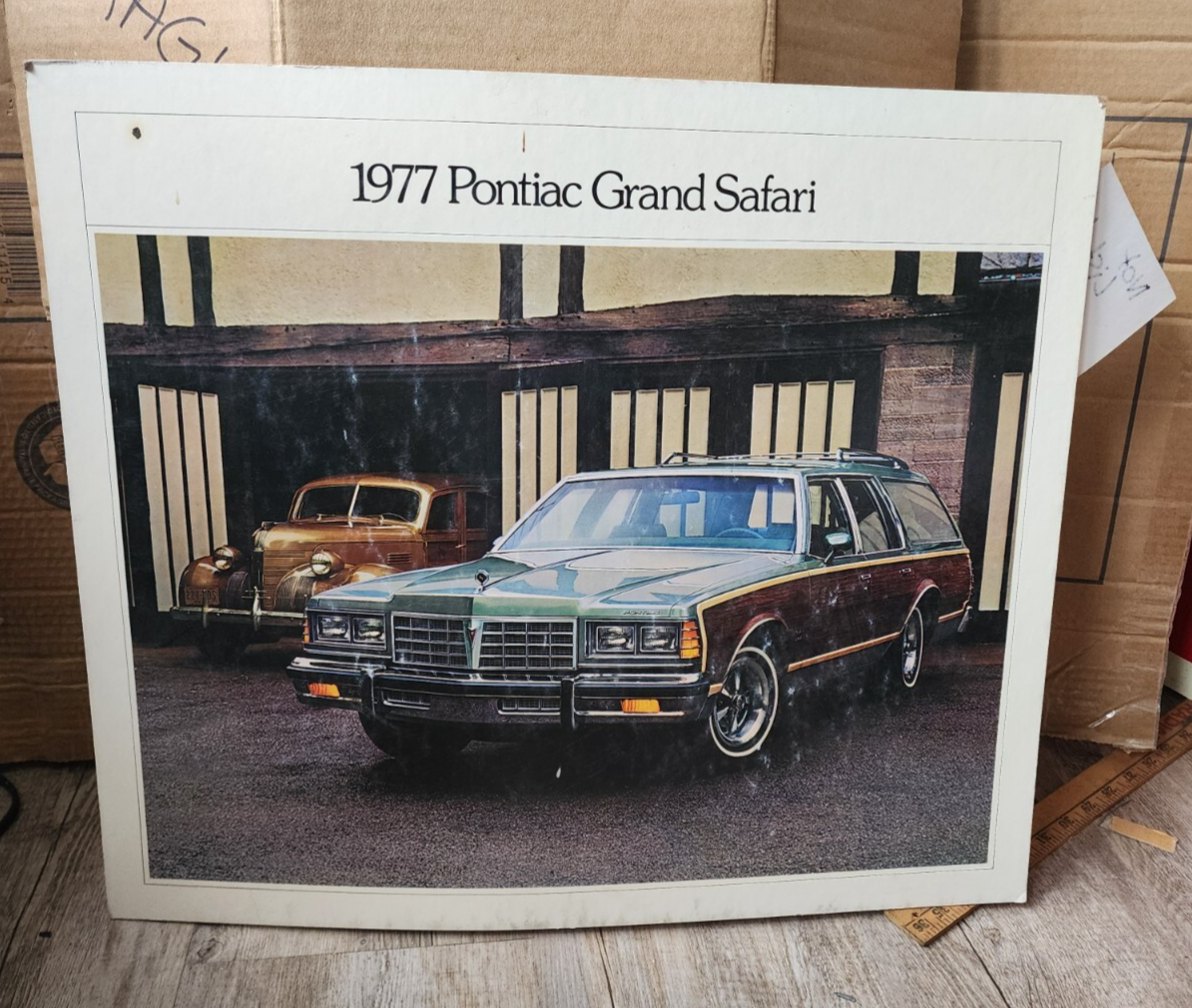 1977 Pontiac Grand Safari original dealership poster