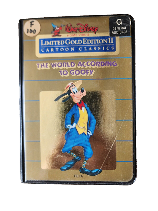 Disney Limited Gold Edition 2 The World According to Goofy BETA Tape