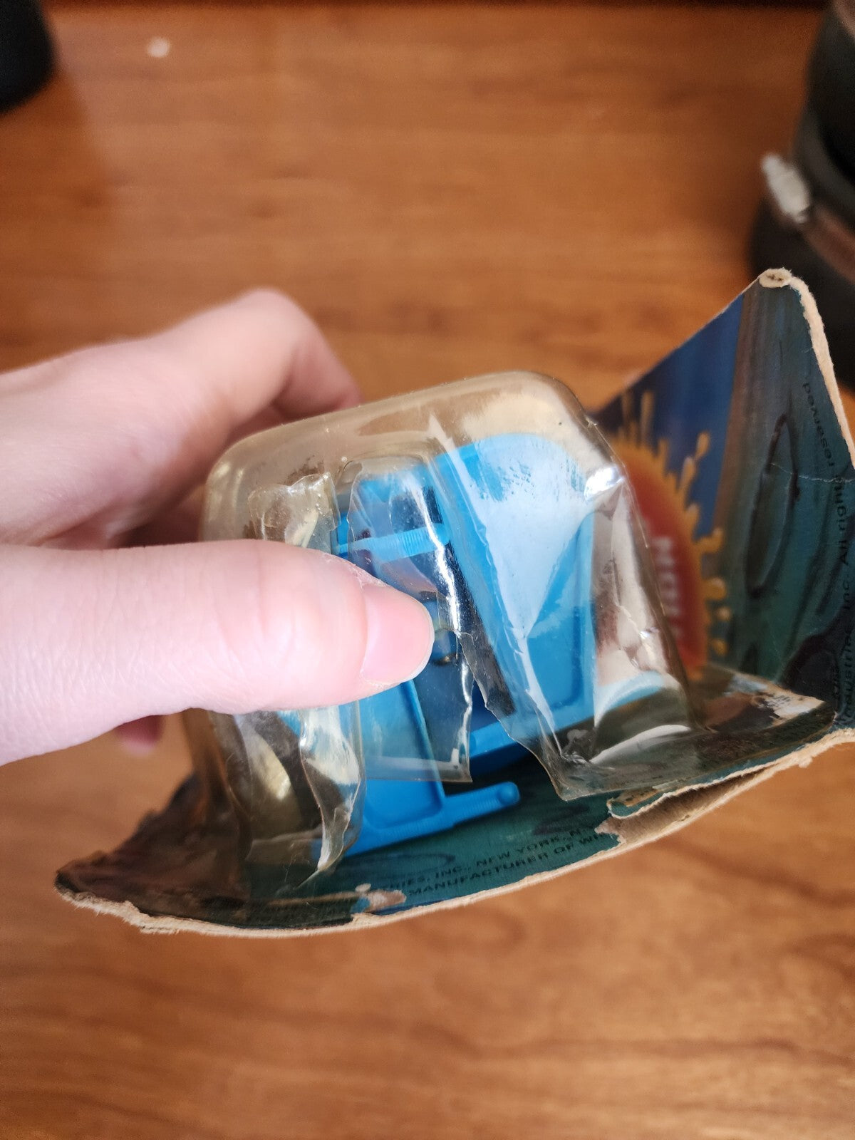 1978 Durham Sindwinder STAR ROBOT Wind-Up Toy Blue