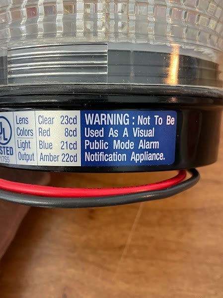 Strobe Light: AMSECO SL-5 RED