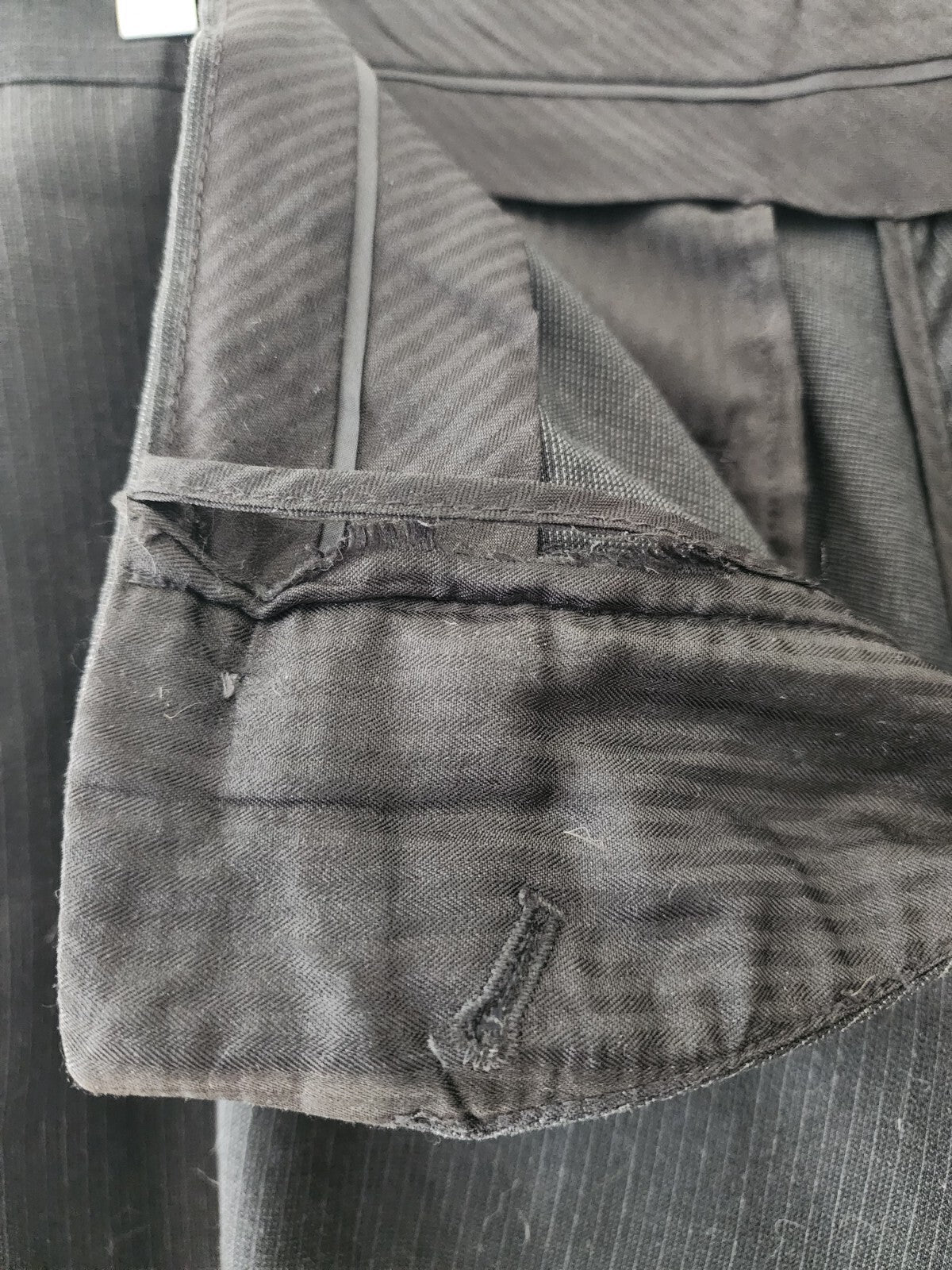 Pants Black 38x30 Dress Pin Stripe