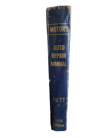 Vintage Motor's Auto Repair Manual 34th Edition 1st Printing HC