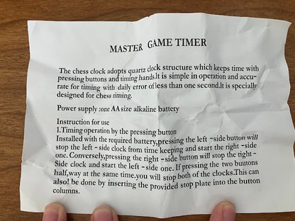 Chess Game Timer Diamond Electronic Clock