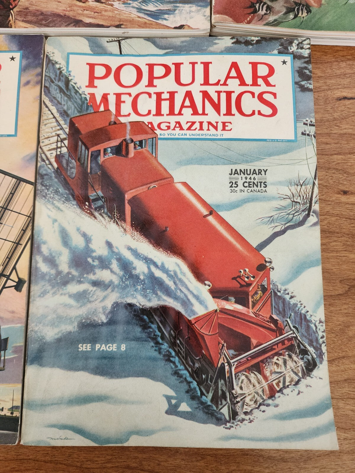 Popular Mechanics Magazine Lot of (5) Issues 1946