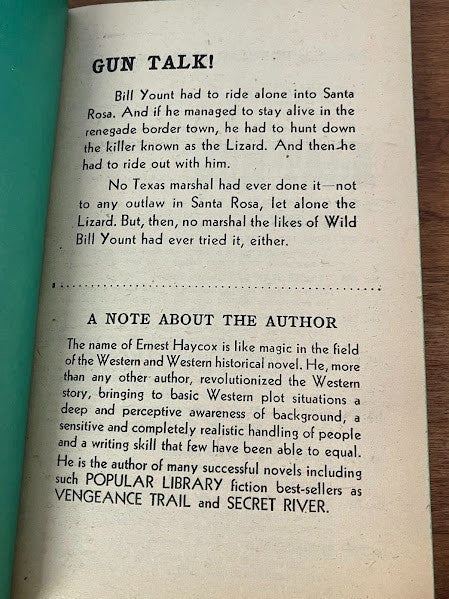 Popular Library: Books by Ernest Haycox - lot of 3