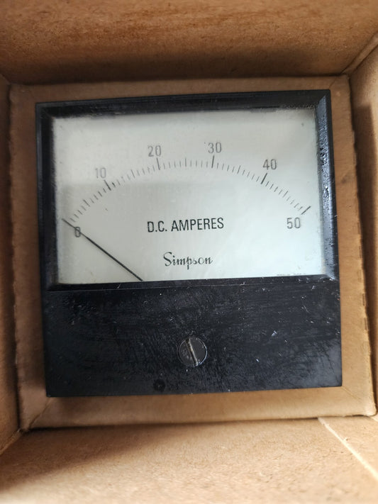 Simpson D.C Amperes Range & Scale 0-10 Model: 2123