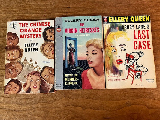 Vtg Paperbacks - Ellery Queen Mysteries - Lot of 3