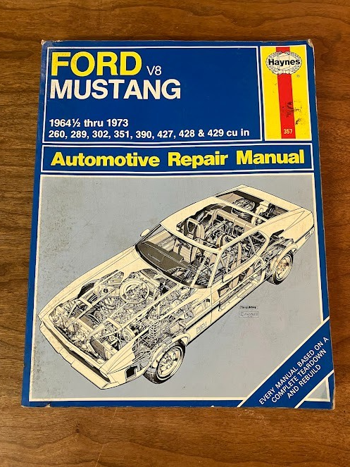 HAYNES - FORD V8 MUSTANG - 1964 1/2 thru 1973 - Automotive Repair Manual