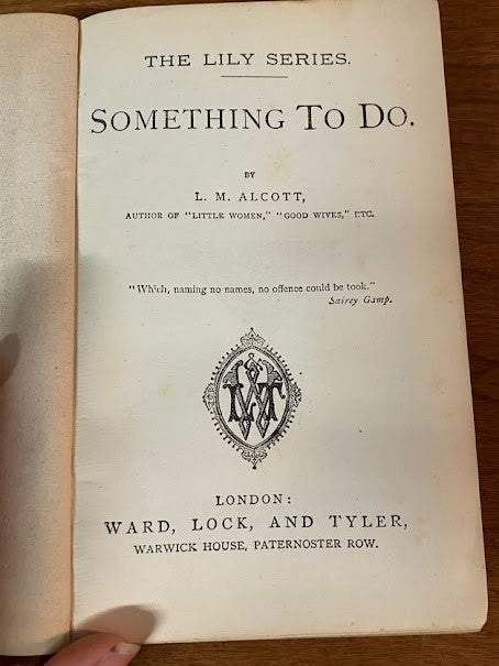 Something to Do by L.M. Alcott