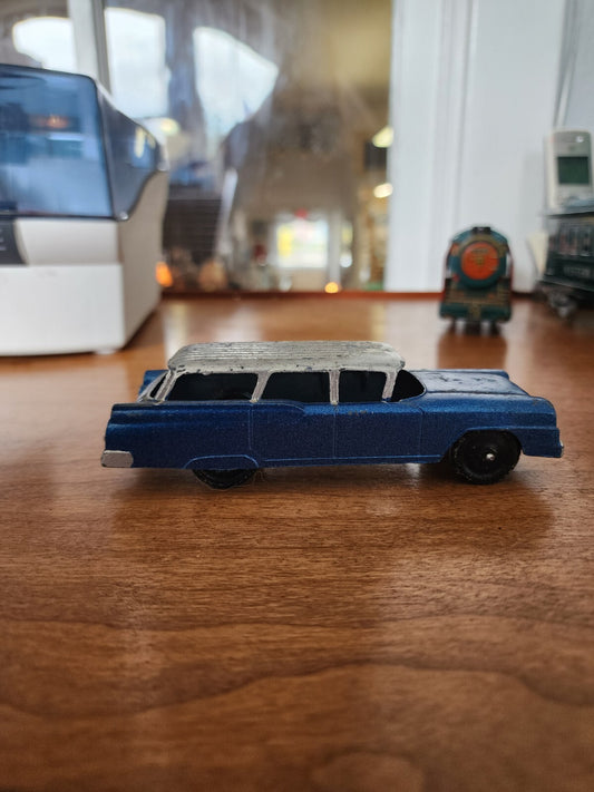 Vintage Tootsie Toy Dark Blue and Grey 4" Made in the USA