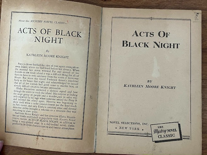 The Mystery Classic - Acts Of Black Night