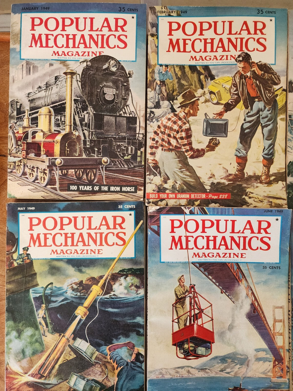 11 Popular Mechanics 1949 (October issue missing)