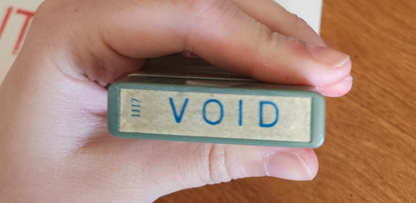 Vintage XStamper "VOID" pre-inked re-inkable Stamp