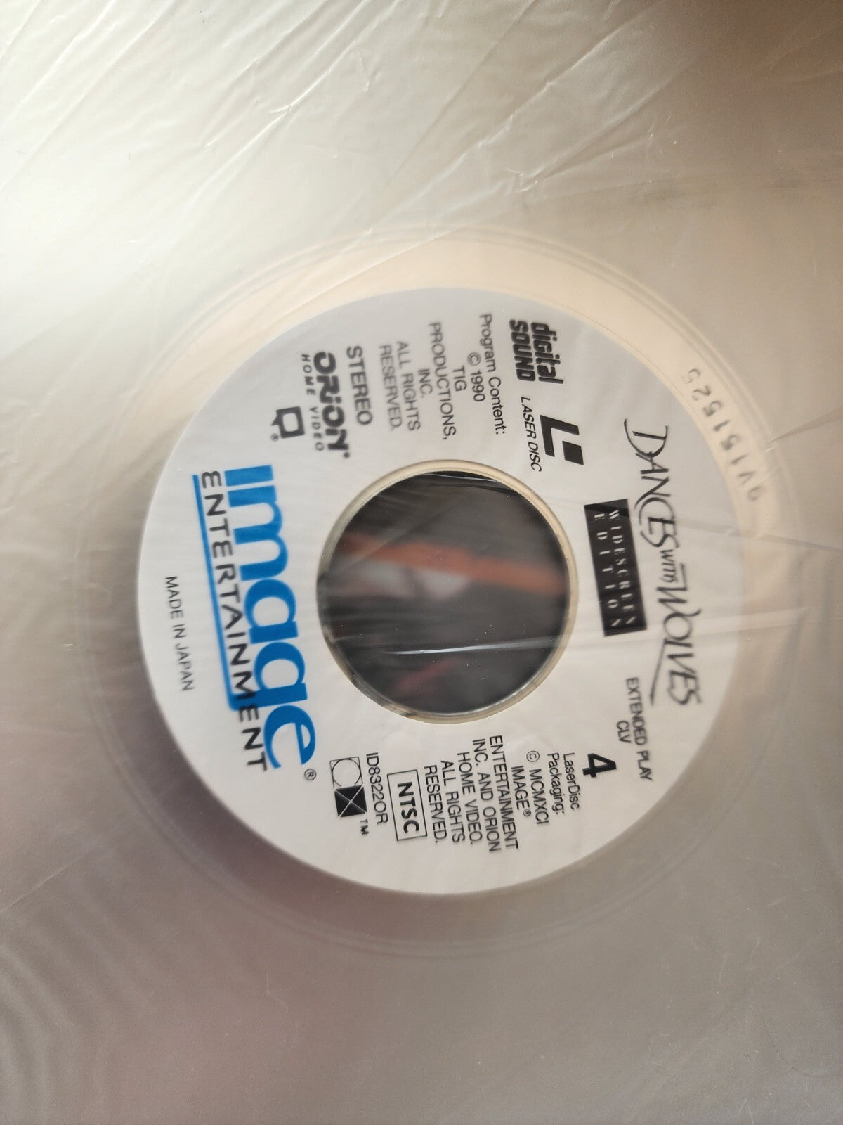 Dances With Wolves Laserdisc LD Kevin Costner Laser Disc Widescreen Edition 