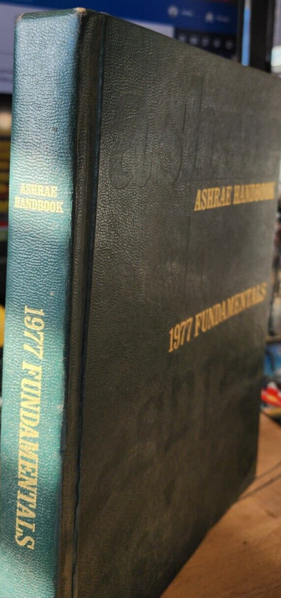 Ashrae Handbook 1977 Fundamentals Hardcover