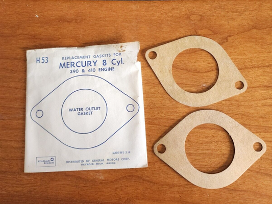 (Lot of 2) H-53 For Mercury 8 cyl 390 & 410 Engine Water Outlet Gasket
