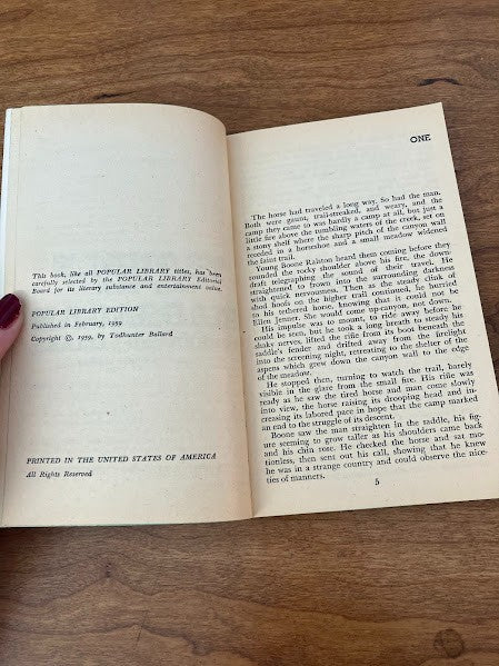 Popular Library - TROUBLE ON THE MASSACRE by TODHUNTER BALLARD