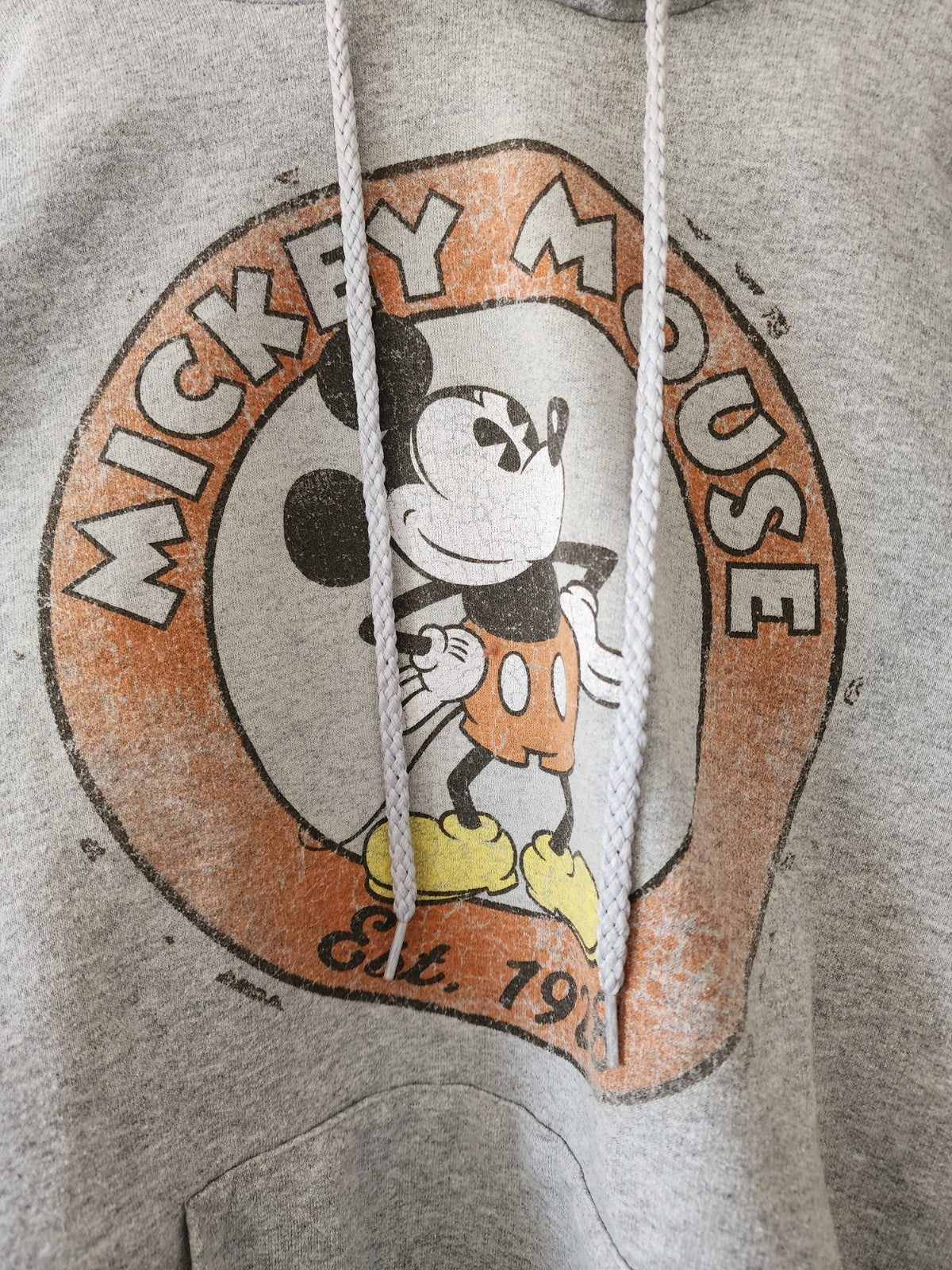 Disneyland Grey Vintage Style Sweater Hoodie Sz Large