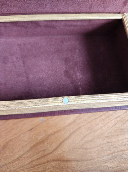 Hidden Compartment Faux Lined Book Magnet Close