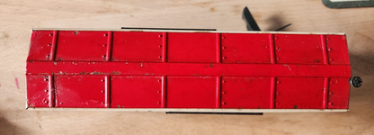 Vtg American Flyer Gauge Steel American Flyer Lines 478 White & Red Box Car