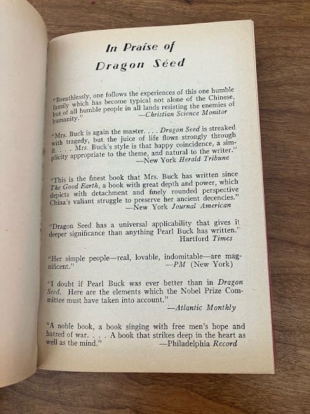 Pocket Book - Dragon Seed by Pearl S. Buck