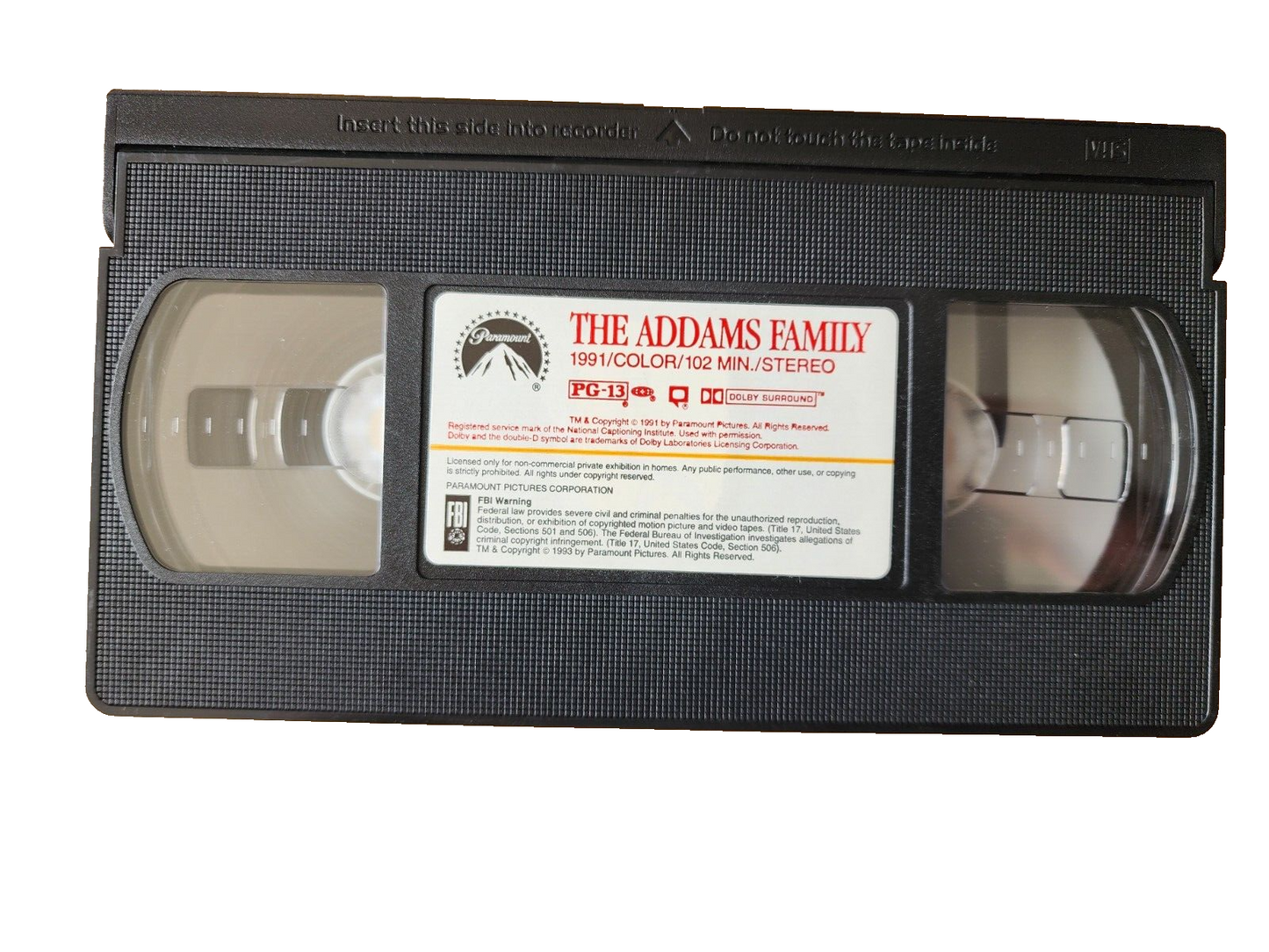 The Addams Family 1991 VHS Weird Is Relative GOOD