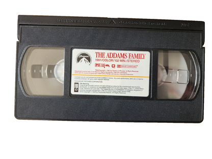 The Addams Family 1991 VHS Weird Is Relative GOOD