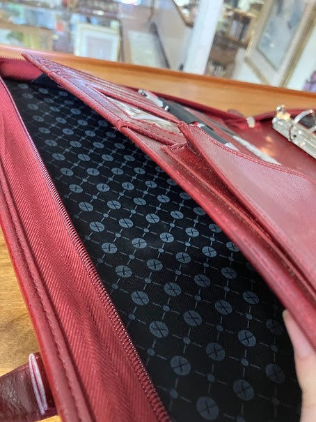 Red Leather - Foray Portfolio Briefcase